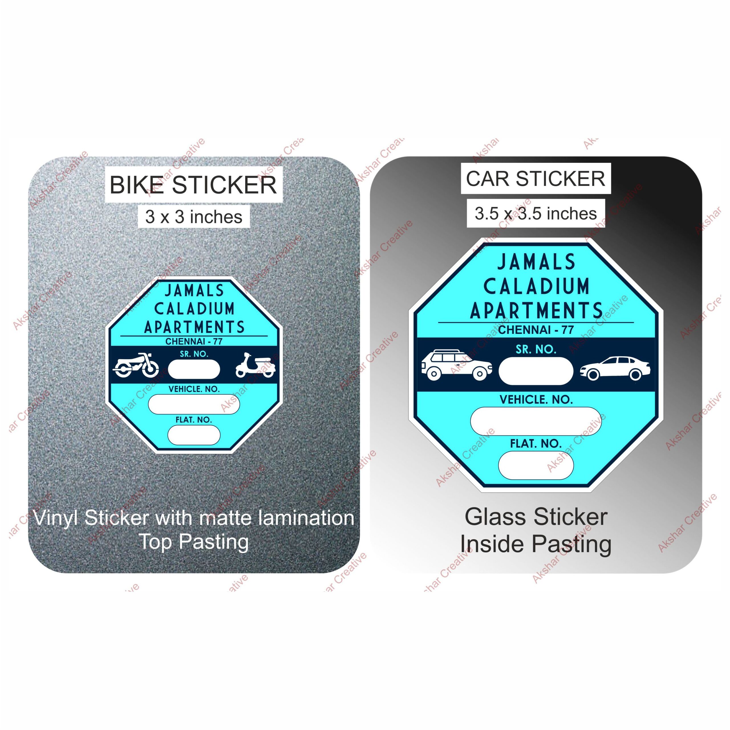 Octagon Parking Stickers Octagon Parking Stickers