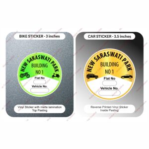 Round Parking Stickers